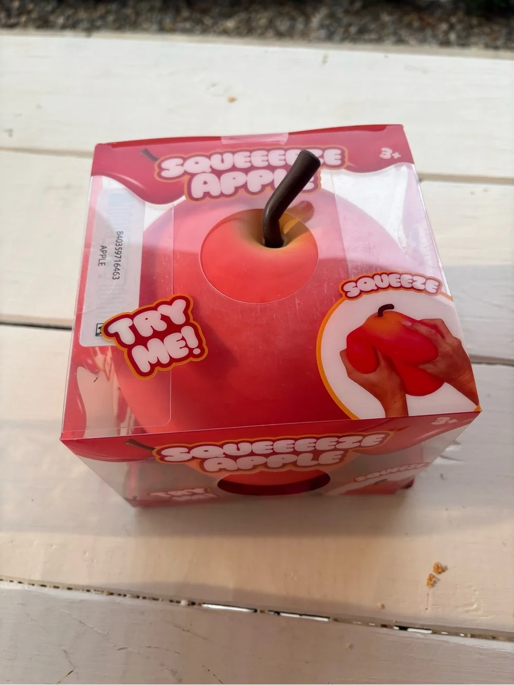 Squeeze Apple Red Stress Relief Squishy Toy Sunny Days NEW IN BOX